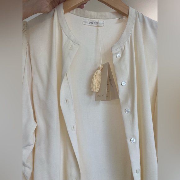 DOEN Scarlet Top Ivory size small - Picture 8 of 8